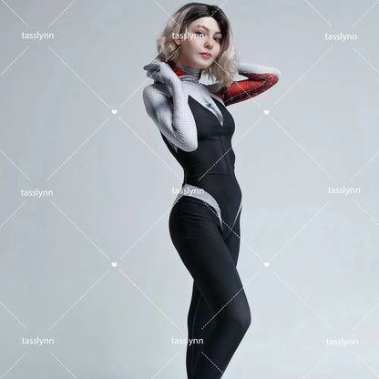 Anime Cosplay Gwenom Costume Sexy Gwen Stacy Cosplay Halloween Costumes for Women Superhero Spider Girls Tights Suit