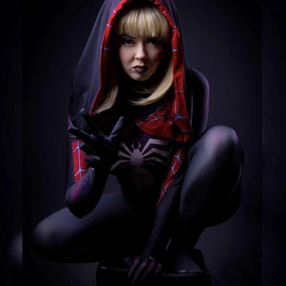 Anime Cosplay Gwenom Costume Sexy Gwen Stacy Cosplay Halloween Costumes for Women Superhero Spider Girls Tights Suit