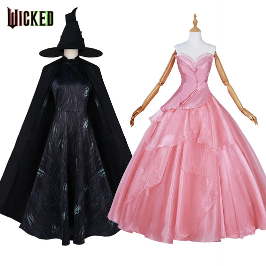 Wicked   Magical Wicked Witch Actress Glinda cosplay, Efba's complete Halloween witch costume