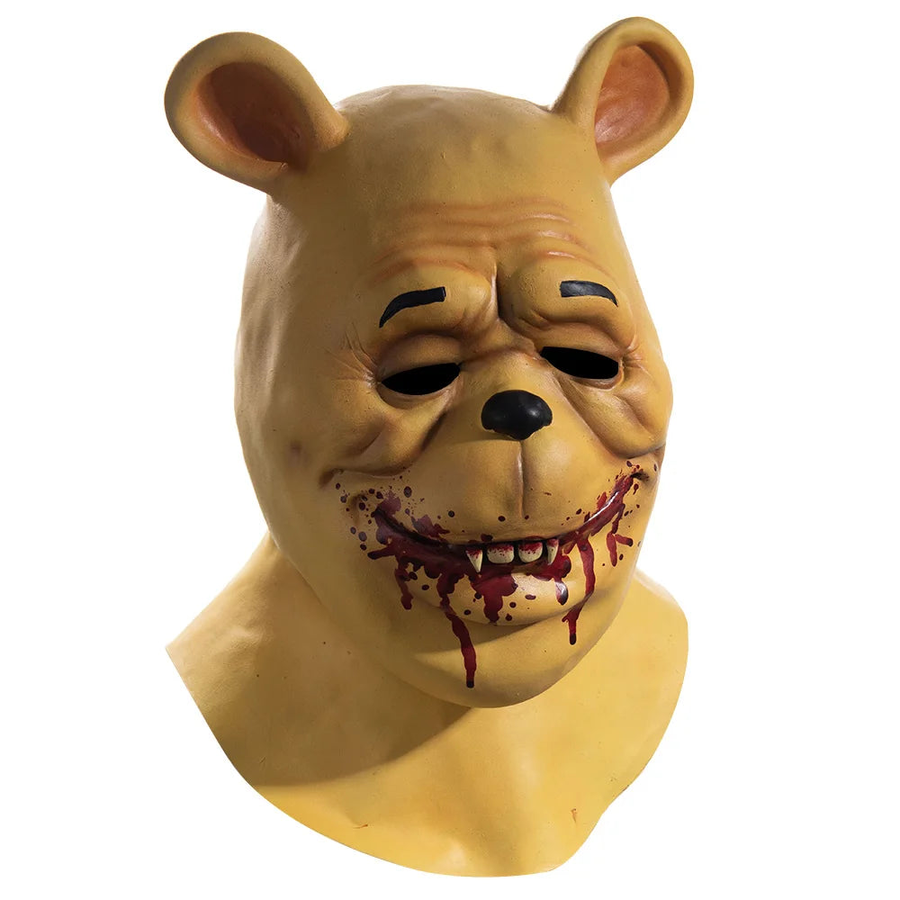 Disney Winnie The Pooh: Blood and Honey Mask Latex Cosplay Winnie Face Mask Halloween Scary Horror Masks Helmet Masquerade Mask