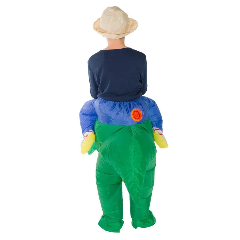 Inflatable Dinosaur Kids Childrens Child Animal Mascot Costume Game Party Fancy Dress Halloween Gift